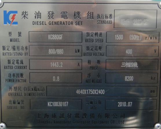 【租發(fā)電機(jī)】柴油發(fā)電機(jī)銘牌型號(hào)含義怎么看
