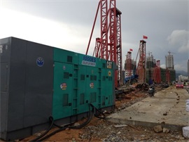 徐州發(fā)電機出租租賃工程施工租用靜音1000KW發(fā)電機組施工現(xiàn)場